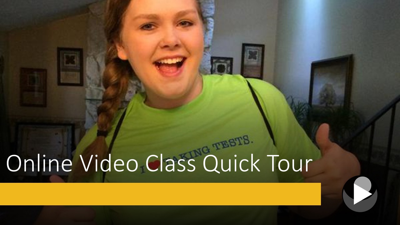 Online video class quick tour preview
